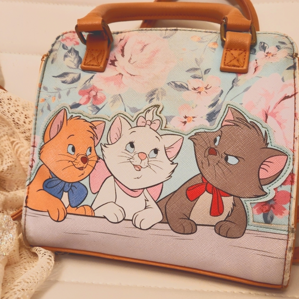 Loungefly Disney Aristocats Floral Crossbody Purse